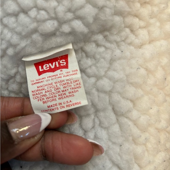 Vintage Levi’s Sherpa Lined Denim Jacket Made in USA 1982 Men’s Size 46r - Picture 5 of 8